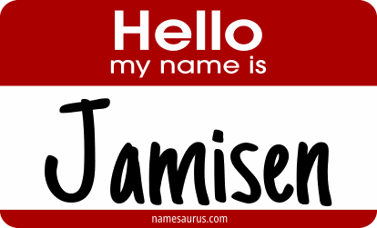 Hello my name is Jamisen png download