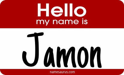 Hello my name is Jamon png download
