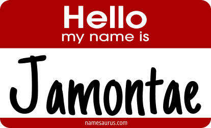 Hello my name is Jamontae png download