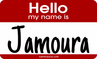 Hello my name is Jamoura png download