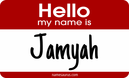 Hello my name is Jamyah png download