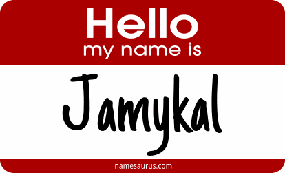 Hello my name is Jamykal png download