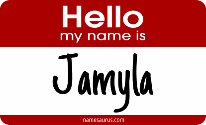 Hello my name is Jamyla png download