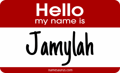 Hello my name is Jamylah png download