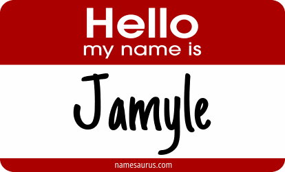 Hello my name is Jamyle png download