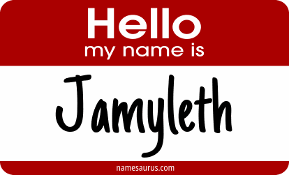 Hello my name is Jamyleth png download