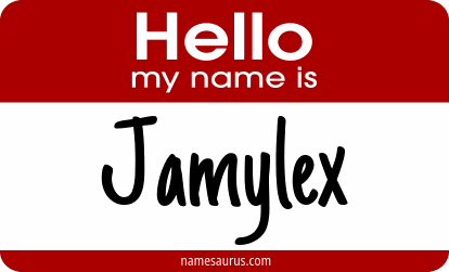 Hello my name is Jamylex png download