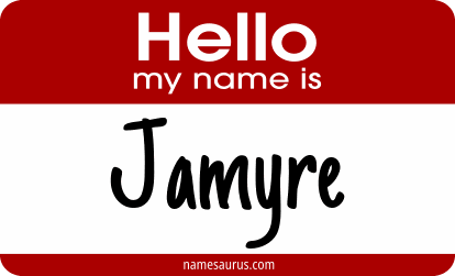 Hello my name is Jamyre png download