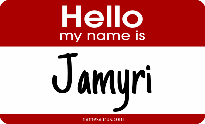 Hello my name is Jamyri png download