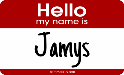Hello my name is Jamys png download