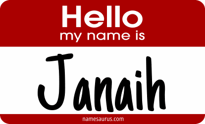 Hello my name is Janaih png download