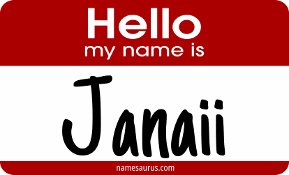 Hello my name is Janaii png download