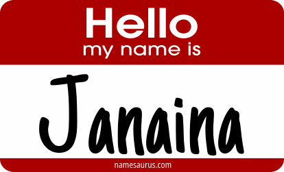 Hello my name is Janaina png download