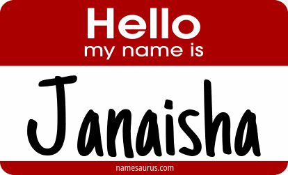Hello my name is Janaisha png download