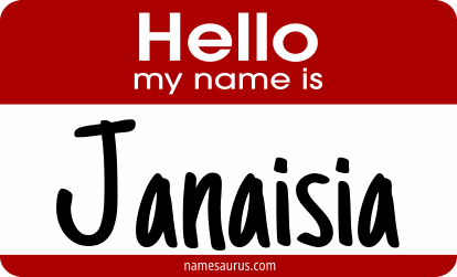 Hello my name is Janaisia png download