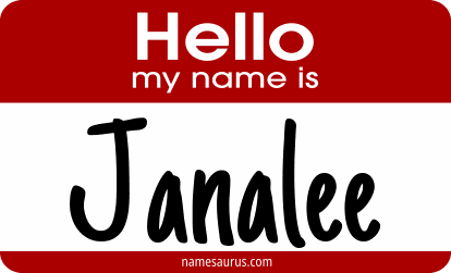 Hello my name is Janalee png download