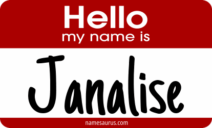 Hello my name is Janalise png download