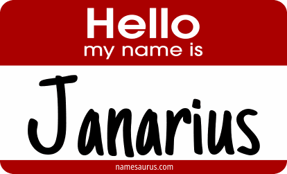Hello my name is Janarius png download