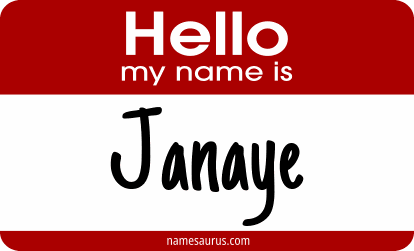 Hello my name is Janaye png download