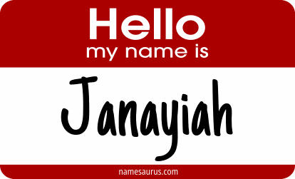 Hello my name is Janayiah png download