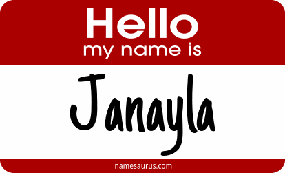 Hello my name is Janayla png download