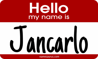 Hello my name is Jancarlo png download