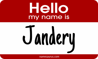 Hello my name is Jandery png download