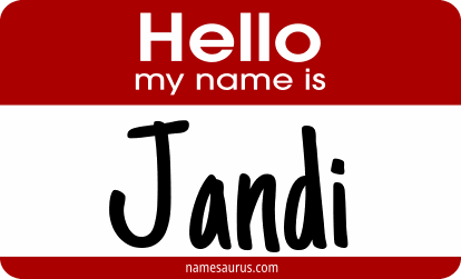 Hello my name is Jandi png download