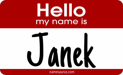 Hello my name is Janek png download