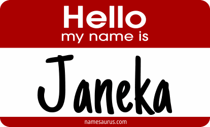 Hello my name is Janeka png download
