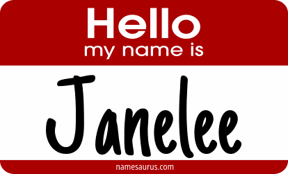 Hello my name is Janelee png download