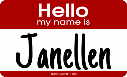 Hello my name is Janellen png download