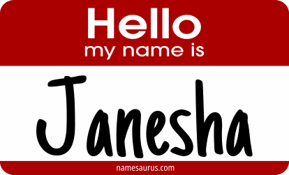 Hello my name is Janesha png download