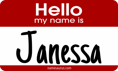 Hello my name is Janessa png download