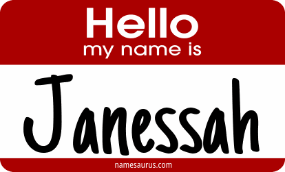 Hello my name is Janessah png download
