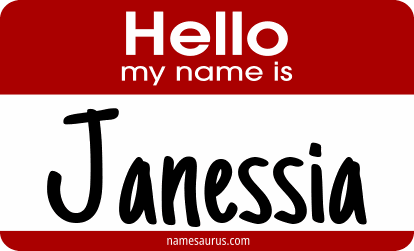 Hello my name is Janessia png download