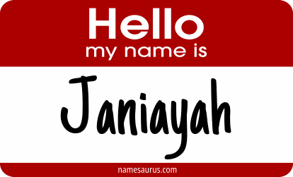 Hello my name is Janiayah png download