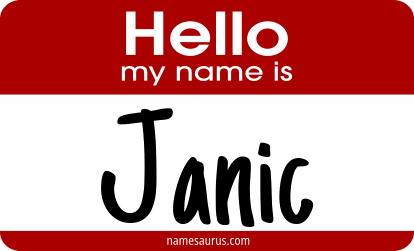 Hello my name is Janic png download