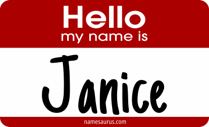 Hello my name is Janice png download