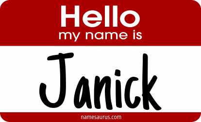 Hello my name is Janick png download