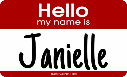 Hello my name is Janielle png download