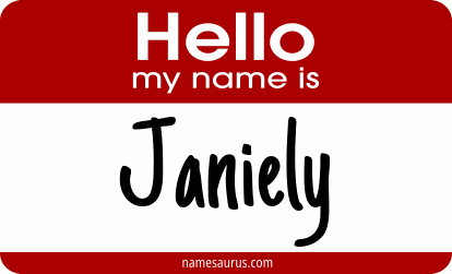 Hello my name is Janiely png download
