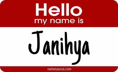 Hello my name is Janihya png download