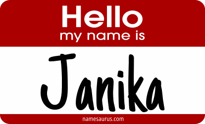 Hello my name is Janika png download