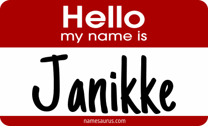 Hello my name is Janikke png download