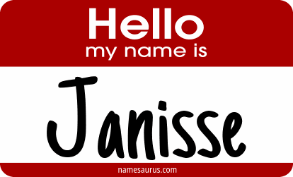 Hello my name is Janisse png download