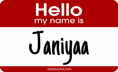 Hello my name is Janiyaa png download