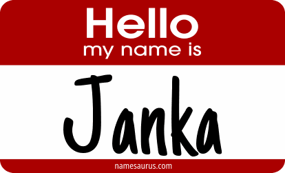 Hello my name is Janka png download