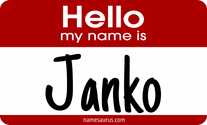 Hello my name is Janko png download