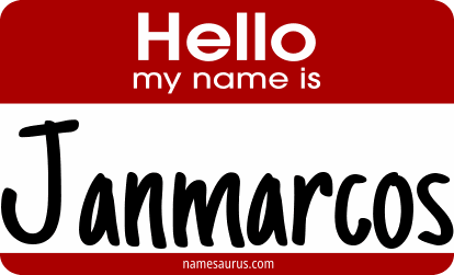 Hello my name is Janmarcos png download